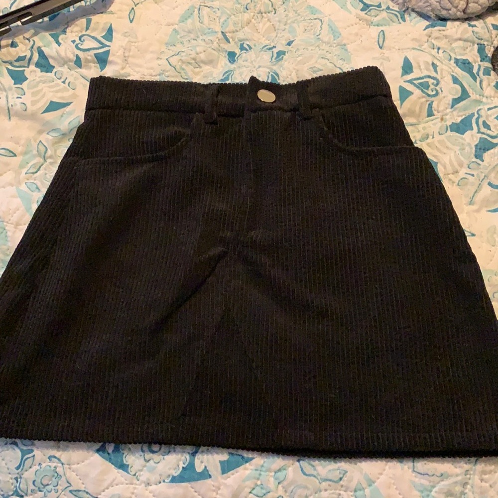 Black Corduroy skirt
